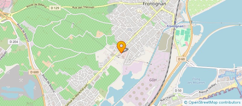 localisation de l'entreprise SOULIERS à FRONTIGNAN