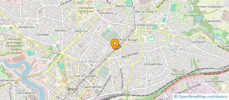 localisation de l'entreprise SOULITEX à BREST