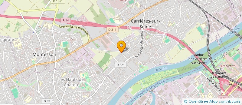 localisation de l'entreprise SOULT PRIVATE SECURITY à CARRIERES-SUR-SEINE