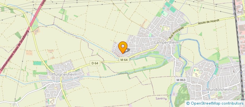 localisation de l'entreprise SOULTZ INVEST  LAMPERTHEIM