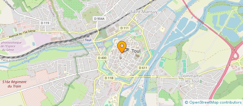 localisation de l'entreprise SOULVILLE  TOUL