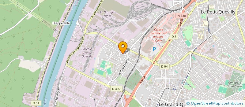 localisation de l'entreprise SOUMAM  LE GRAND-QUEVILLY