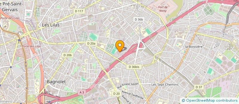 localisation de l'entreprise SOUMAR BATIMENT CONSTRUCTION à MONTREUIL
