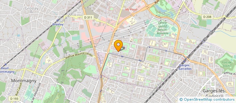 localisation de l'entreprise SOUMARE TEXTILE à SARCELLES