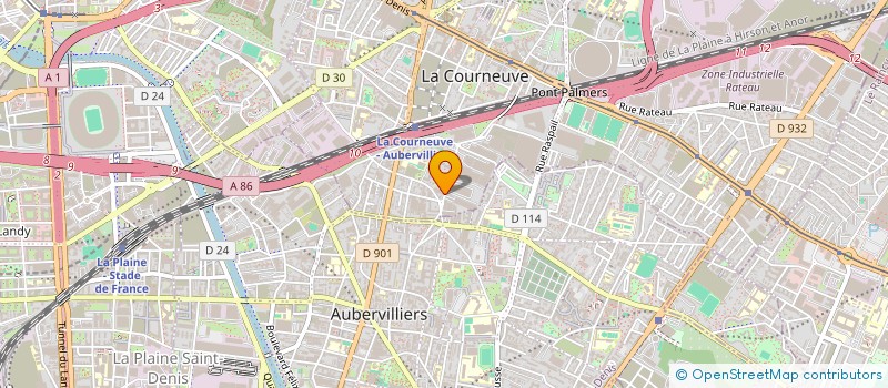 localisation de l'entreprise SOUMAWAX à LA COURNEUVE