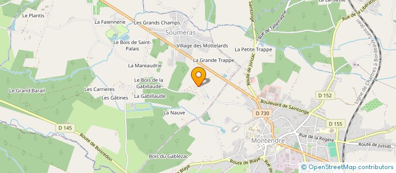 localisation de l'entreprise SOUMERAS C.B.  SOUMERAS