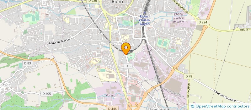 localisation de l'entreprise SOUMIER ETABLISSEMENTS à RIOM