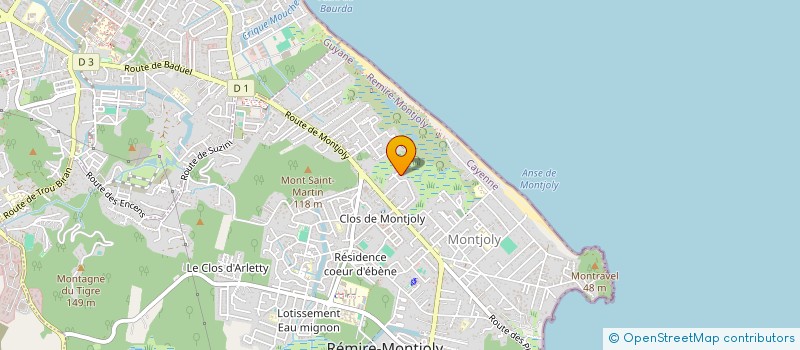 localisation de l'entreprise SOUNA VISION  REMIRE-MONTJOLY