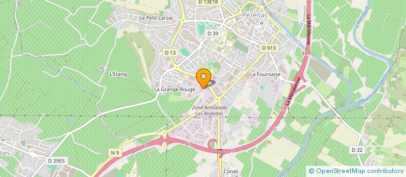localisation de l'entreprise SOUND AUTO CONCEPT à PEZENAS