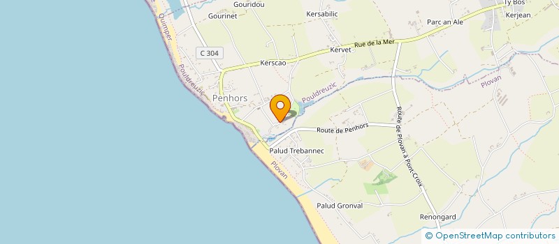 localisation de l'entreprise SOUND-KITCHEN  POULDREUZIC