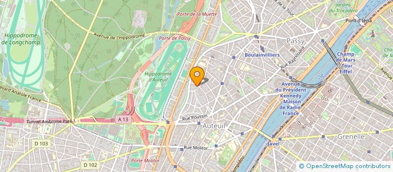 localisation de l'entreprise SOUND LIGHT INTERNATIONAL  PARIS