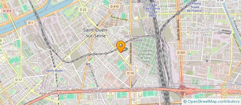 localisation de l'entreprise SOUND OF COMET à SAINT-OUEN-SUR-SEINE