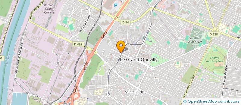 localisation de l'entreprise SOUND OF LIFE PRODUCTION  LE GRAND-QUEVILLY