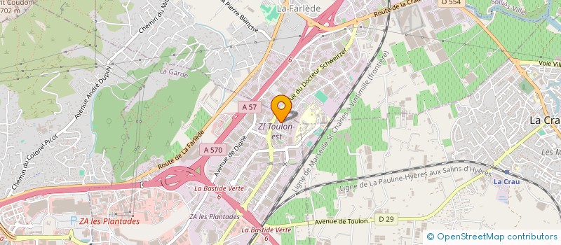 localisation de l'entreprise SOUND WORKER  LA GARDE