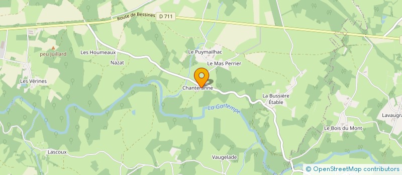localisation de l'entreprise SOUNDSCAPE à CHATEAUPONSAC