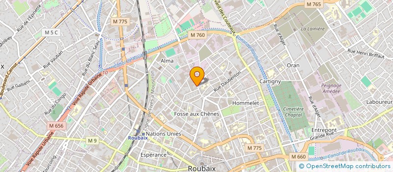 localisation de l'entreprise SOUNNA à ROUBAIX