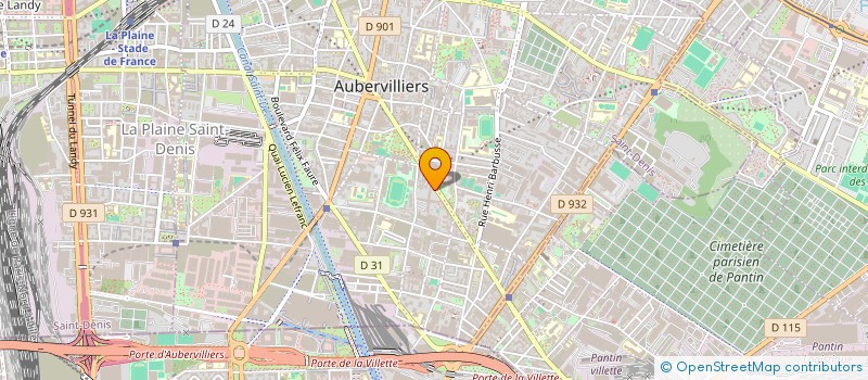localisation de l'entreprise SOUNOUKA à AUBERVILLIERS