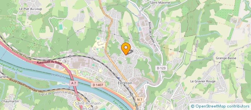 localisation de l'entreprise SOUPE DEL CROUTONS  VIENNE