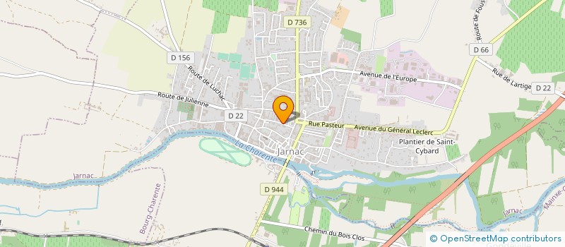 localisation de l'entreprise SOUPE FRERES COURTAGE EN VINS ET EAUX DE VIE à JARNAC
