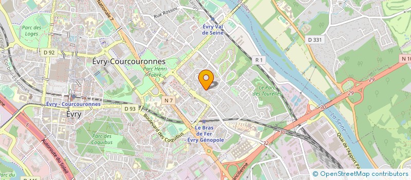 localisation de l'entreprise SOUPLETUBE  EVRY-COURCOURONNES