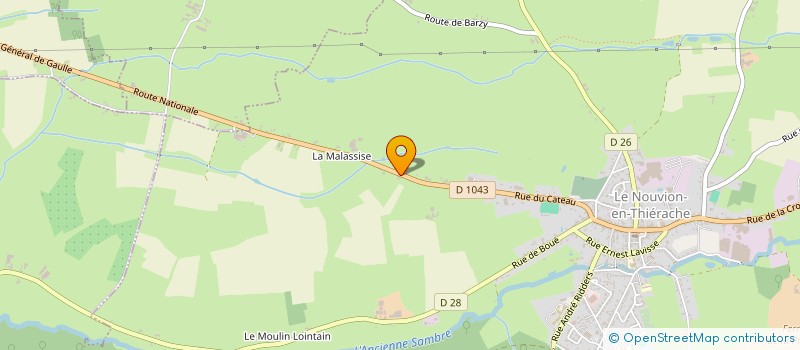 localisation de l'entreprise SOUPPERT BOIS TRANSPORTS à BARZY EN THIERACHE