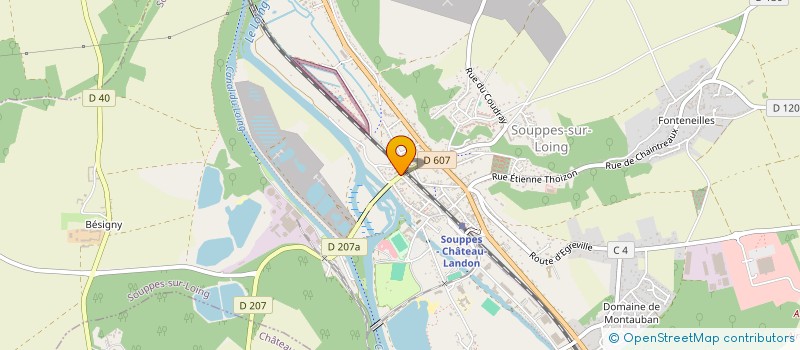 localisation de l'entreprise SOUPPES  SOUPPES-SUR-LOING