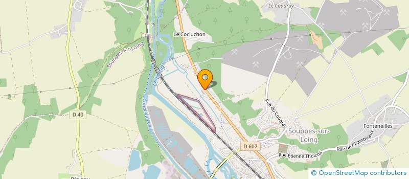 localisation de l'entreprise SOUPPES AUTOMOBILES SA à SOUPPES-SUR-LOING