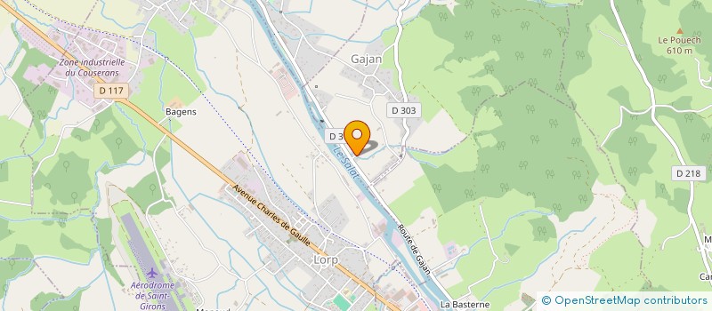 localisation de l'entreprise SOUQUET SARL à GAJAN