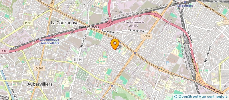 localisation de l'entreprise SOURC'ELLES à LA COURNEUVE