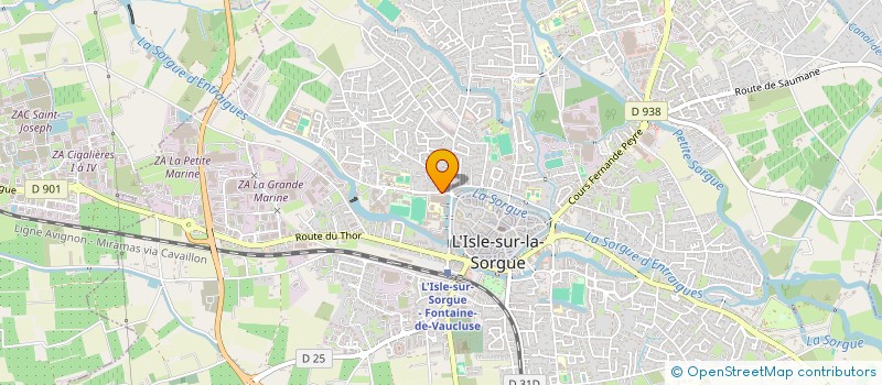 localisation de l'entreprise SOURC'ISLE à L'ISLE-SUR-LA-SORGUE