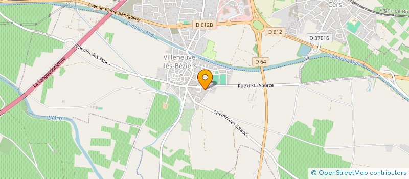 localisation de l'entreprise SOURCE ARTISTIQUE VIE ENTRAIDE DEVELOPPEMENT à VILLENEUVE-LES-BEZIERS