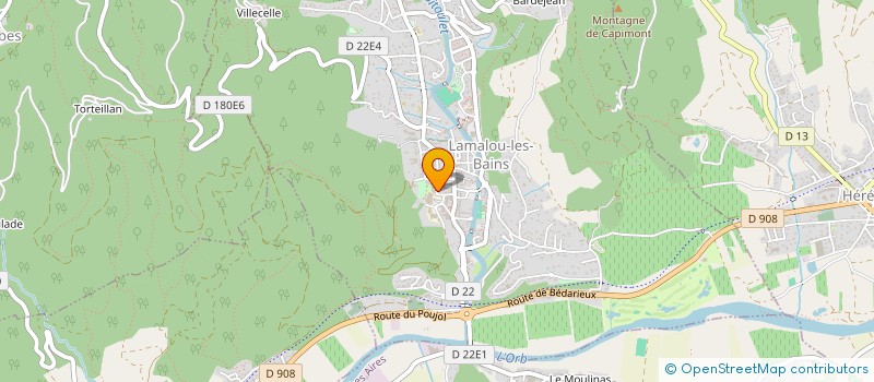 localisation de l'entreprise SOURCE CAPUS  LAMALOU-LES-BAINS