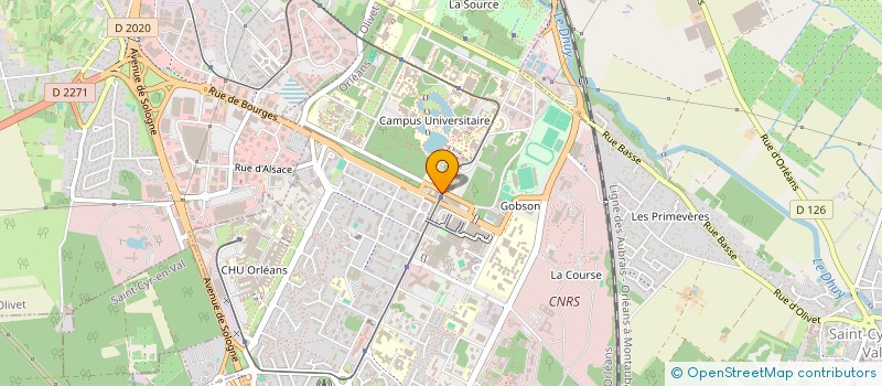 localisation de l'entreprise SOURCE D'ESPOIR  ORLEANS