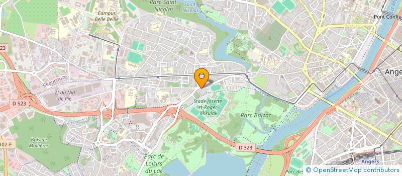 localisation de l'entreprise SOURCE D EVEIL  ANGERS