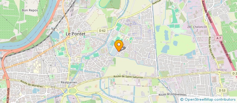 localisation de l'entreprise SOURCE ET RESSOURCES  LE PONTET