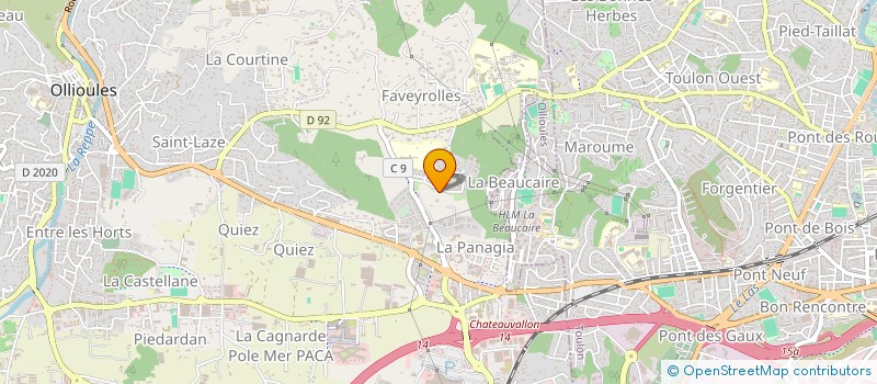 localisation de l'entreprise SOURCE SACREE  OLLIOULES