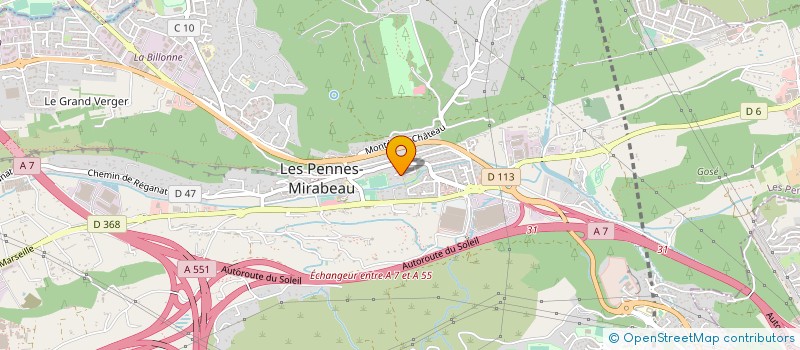 localisation de l'entreprise SOURCE VIVE à LES PENNES-MIRABEAU