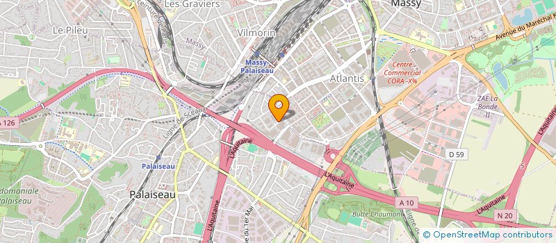 localisation de l'entreprise SOURCELAB à PALAISEAU