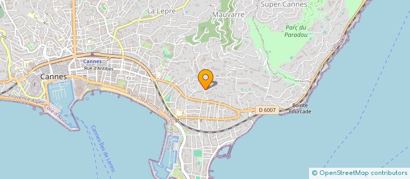 localisation de l'entreprise SOURCES à CANNES