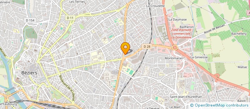 localisation de l'entreprise SOURCES  BEZIERS