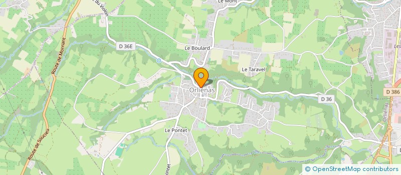 localisation de l'entreprise SOURCES CORPS ET ARTS  ORLIENAS