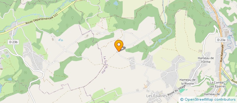 localisation de l'entreprise SOURCES DU VIEUX CHENE  LES EPARRES