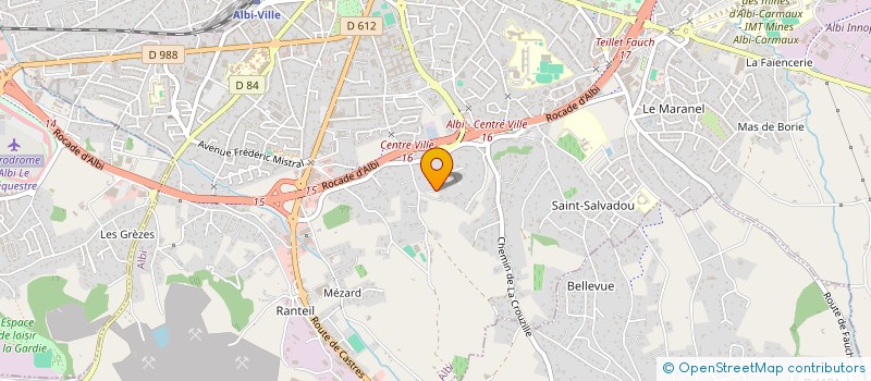 localisation de l'entreprise SOURCES ET RESSOURCES à ALBI