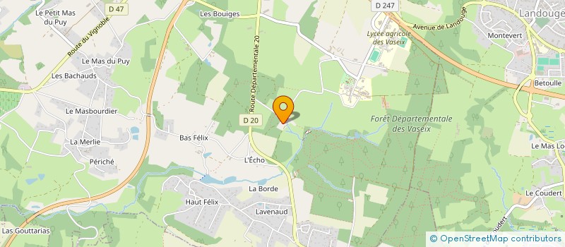 localisation de l'entreprise SOURCES ET RIVIERES DU LIMOUSIN à VERNEUIL-SUR-VIENNE