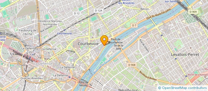 localisation de l'entreprise SOURCING BUREAU à COURBEVOIE