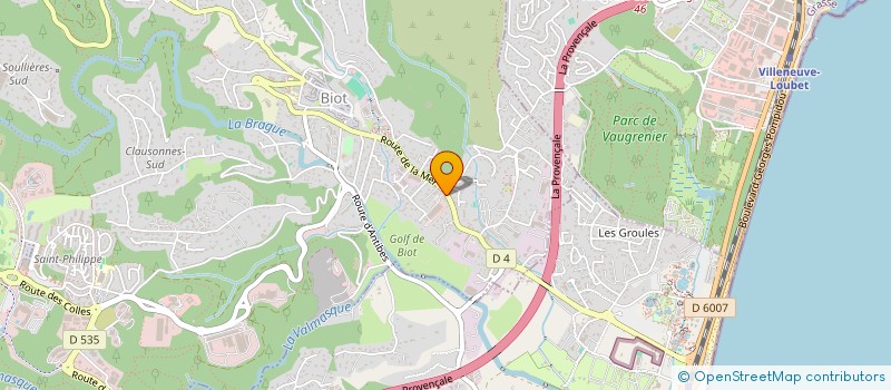 localisation de l'entreprise SOURD ALEXANDRA SELARL  BIOT