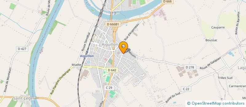 localisation de l'entreprise SOUREA à AIGUILLON
