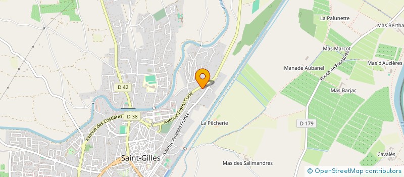 localisation de l'entreprise SOURIB à SAINT-GILLES