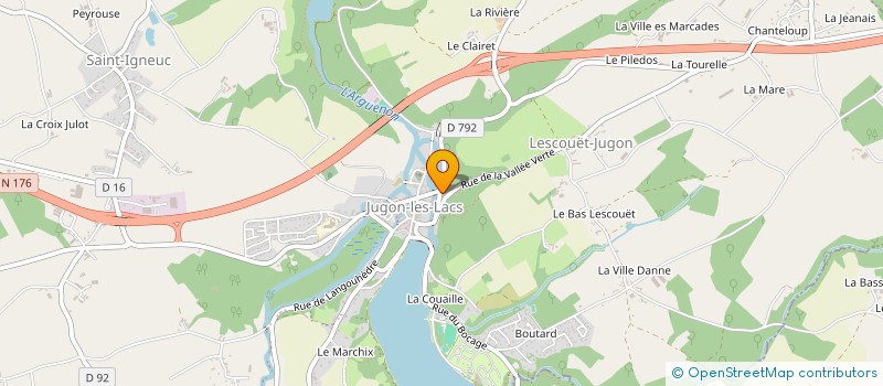 localisation de l'entreprise SOURINTHA à JUGON-LES-LACS