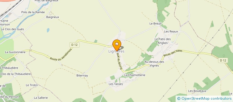 localisation de l'entreprise SOURIOU FRERES à LIGNIERES